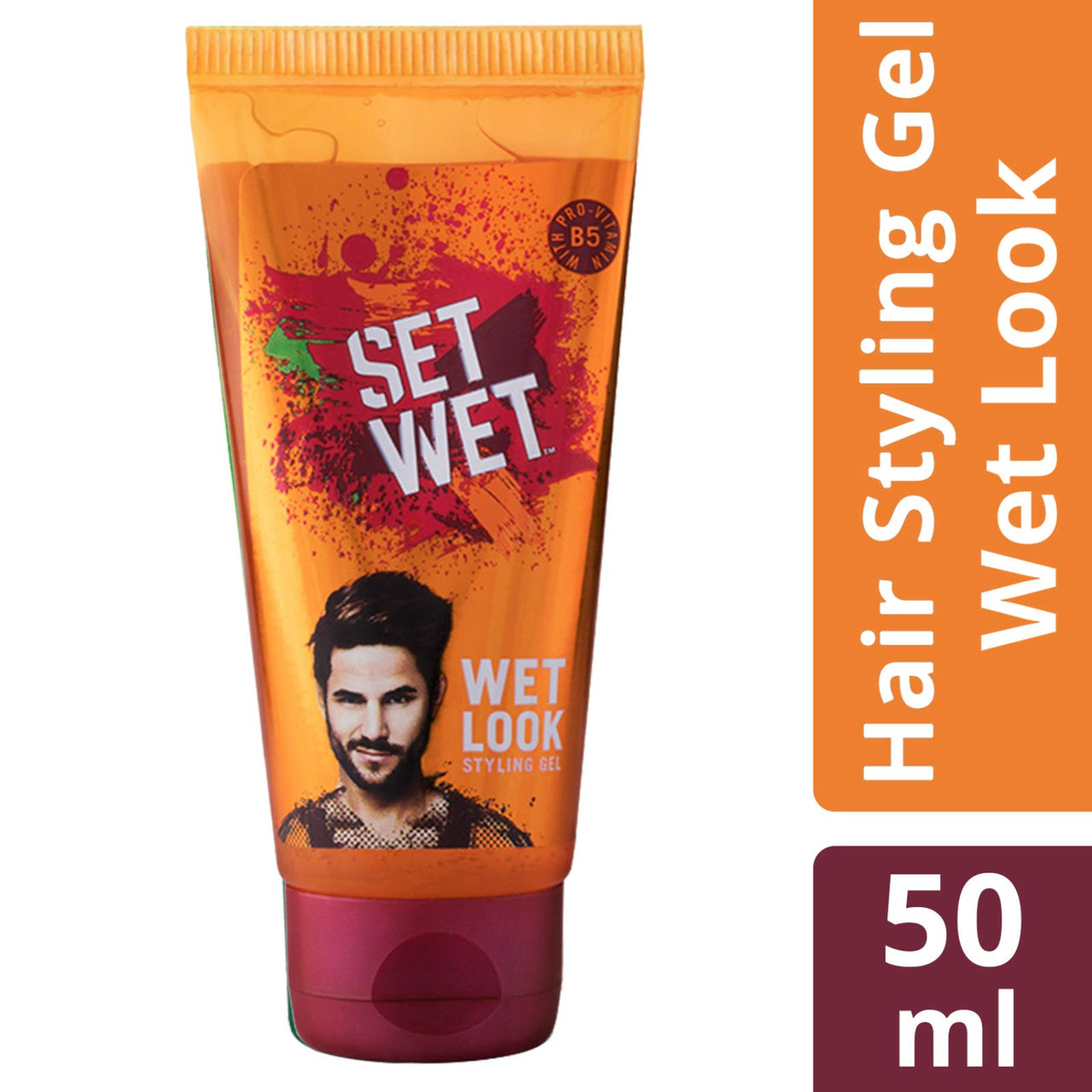 Set Wet Hair Gel Wet Look (50ml Tube) & Hair Gel Vertical Hold (50ml Tube) Combo