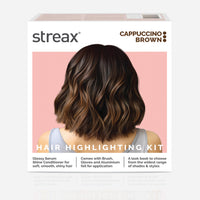 Streax Hair Colour Highlight Kit | Latte Brown - Pack of 1 I Enriched with Walnut & Argan Oil I For Women | Rich, vibrant, Easy to use, DIY Application