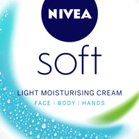 Nivea Body lotion, Nourishing Body Milk with 2x Almond Oil, 400 ml and Nivea Soft Light Moisturizer, Non Sticky Cream, 100 ml