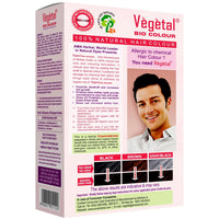 Vegetal Bio Hair Colour Dark Brown|50g (Pack of 2)| Achieve Natural, Ammonia-Free Hair Color|PPD-Free, 100% Herbal Certified Organic for Men & Women|UV Protection and Luster Maintenance|Complete Kit