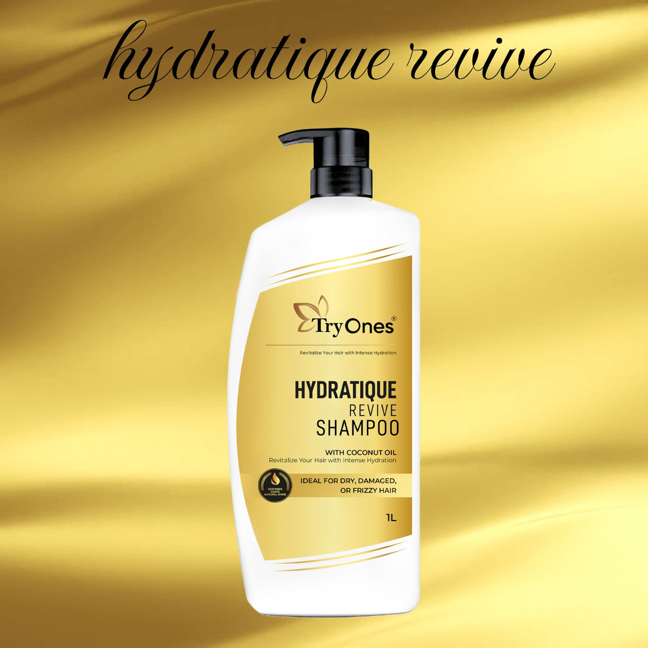 TryOnes Coconut Oil Hydrating Shampoo,Soften & Strengthen Hair 1000ml For Mens & Womens