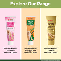 Multani Naturals Aloe Vera Hair Removal Cream 60 ml (Pack of 2) | Gentle formula Enriched with Aloe Vera and Vitamin E | Painless, Easy and Effective Hair Removal for Men and Women