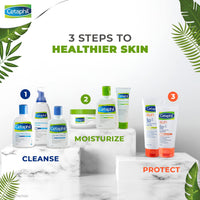 Cetaphil Brightness Reveal Creamy Cleanser - 100 g& Cetaphil Moisturising Cream for Face & Body, Dry to very dry skin, 80 gm