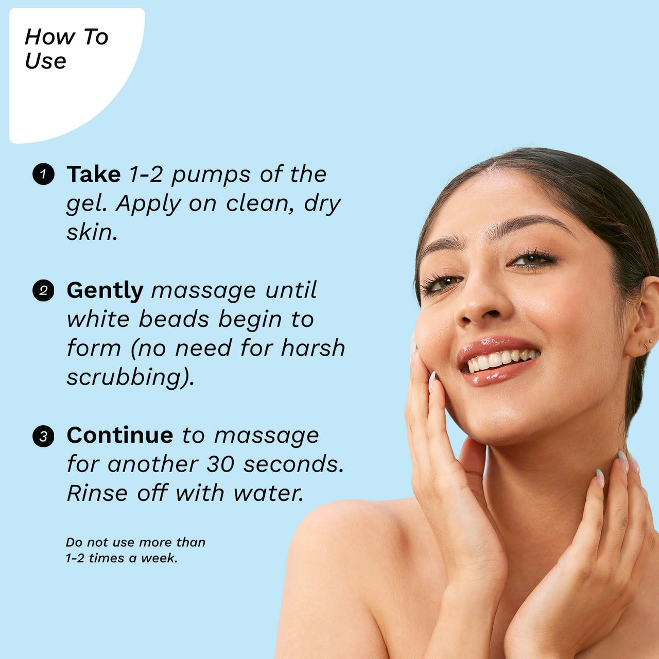 Pilgrim Swiss Aqua Rush™ Peeling Gel for Face | Crafted with powerful hydrators- Swiss Aqua Rush™, Pentavitin & 85% Activated Hydrogen Water | Exfoliates to reveal fresh & radiant skin | 30gm