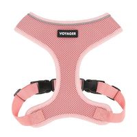 Aerolite No Pull Mesh Dog Harness with Lightweight, Soft, Breathable Chest Coverage, Reflective Stitching, and Adjustable Straps for Walking, Running, Training, Heavy Duty and Durable - Pink, S
