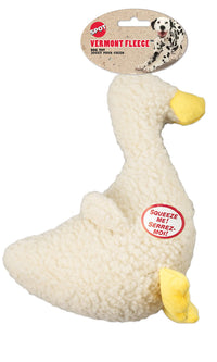 SPOT by Ethical Products Super Soft Vermont Fleece Dog Toys - Calming Dog Toy with Squeaker Dog Toy For Small Dog Puppy Toys Large Dogs Toys Chew Squeak Puppy Interactive Fetch Toy- Duck
