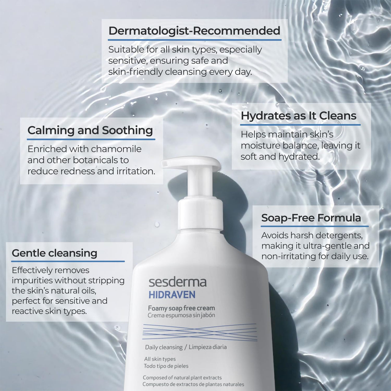 Sesderma Hidraven Foamy Soap Free Cream, 300 ml