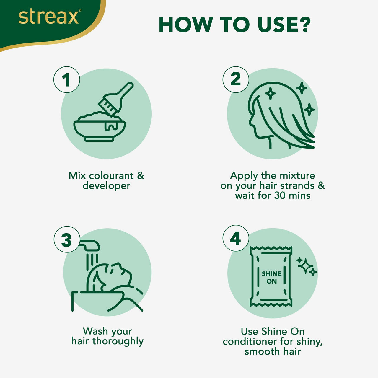 Streax Contains Walnut & Argan Oil, Shine On Conditioner, Longer Lasting Highlights For Unisex, 20ml + 20g - Vibrant Blonde