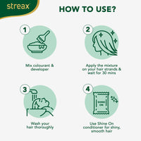 Streax Contains Walnut & Argan Oil, Shine On Conditioner, Longer Lasting Highlights For Unisex, 20ml + 20g - Vibrant Blonde