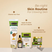Indus Valley combo of Depigmentation Gel - 50 Ml + Depigmentation Elixir Serum - 20 Ml + Cow Yogurt And Mashobra Wild Honey Face Wash - 150 ml.