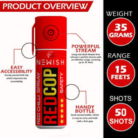 Newish Red Chilli Spray for self Defence Small Pocket Size - Reliable and Effective Self-Defense 50 Time Spray