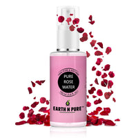 Earth N Pure Natural Rose Water 100Ml | Distilled from Roses with Nothing Artificial, Ideal for Oil Control, Balancing Skin pH level, Glowing Skin, Face mist & Tonner.