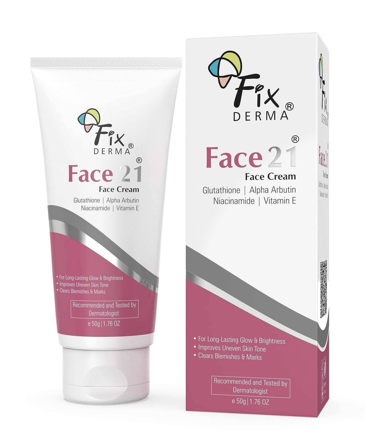 Fixderma 2% Niacinamide Cream, Face 21 Cream | Niacinamide Cream for Face | Alpha Arbutin Cream | Anti Ageing Cream for Women | Day & Night Cream for Women, Reduces Wrinkles and Fine Lines - 50 gm