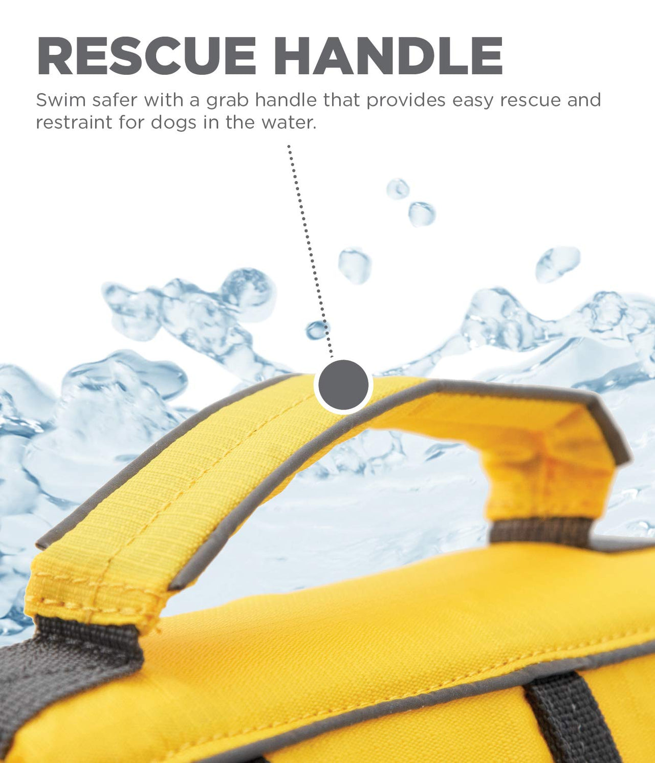 Outward Hound Granby Splash Yellow Dog Life Jacket, XS