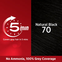 Revlon Top Speed Hair Color for Women Natural Black | Ginseng Root Extract and Mother of Pearl | 100% Grey Coverage in 5 Minutes | Ammonia Free, Easy Application and Intense Conditioning