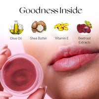 Nourish Mantra Beetroot Blast Lip Balm with SPF/Formulated with Beetroot Extracts, Olive Oil, Shea Butter, Vitamin E, and Avocado Oil/Best for both women and men/ 12gms