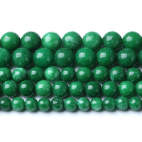45pcs 8mm Natural Green Cloud Jades Beads Round Loose Gemstone Crystal Energy Healing Power Stone Beads for Jewelry Making DIY Bracelet (8mm, Green Cloud Jades)