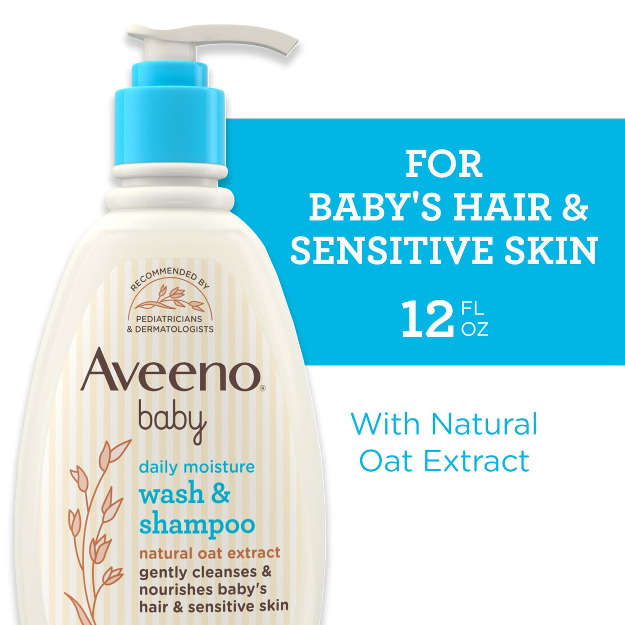 Aveeno Baby Wash and Shampoo Lightly Scented (12 fl oz)