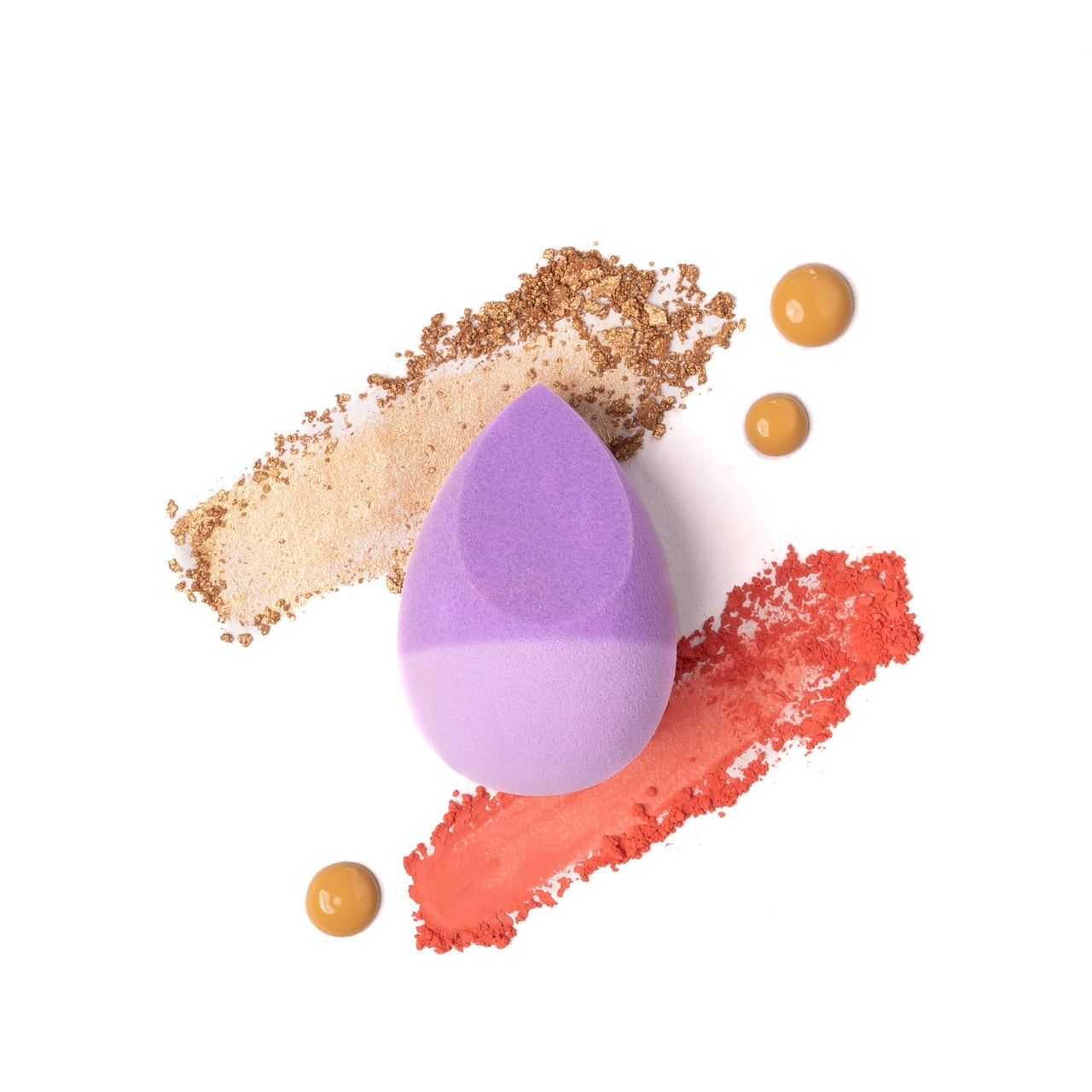 TYPSY BEAUTY Dip and Dab Makeup Sponge Blender | Dual-Sided Silicone and Foam Puff | Latex-Free, Soft, Durable | Face Blender for Foundation, Concealer, Powder | Compact Puff for Women