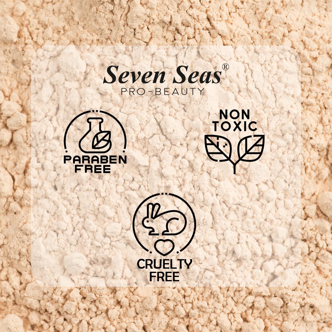 Seven Seas 2 In 1 Weightless Stay Matte Compact Powder | Pressed Powder + Loose Powder | SPF 15 | Non Oily Matte Look | Evens Out Complexion | Hides Imperfections | Blends Effortlessly (Buff Beige)