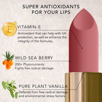 DAUGHTER EARTH Gypsy Rose Natural Lipstick|Vegan Plant Based Highly Pigmented Lip Color|Long Lasting Creamy Velvet Phytonutrient Lip Stick With Vitamin E&Bakuchiol|Natural With UV Protection|4g