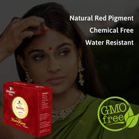 Organic Netra Sindoor/Kumkum Paste | Waterproof Long lasting, Smudge Proof Sindoor | Pure and Natural Deep Red Colour, Long lasting | Enriched with Natural and Organic Ingredients -8gm