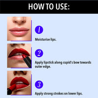 Blue Heaven Intense Matte Lipstick, Plum Desire, 310, 4 gm