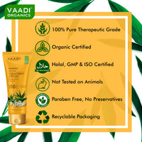 Vaadi Herbals Sunscreen Lotion With Aloe Vera With Chamomile Spf-50