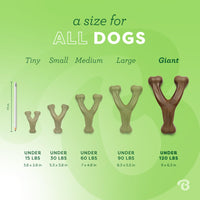 Benebone Wishbone Durable Dog Chew Toy for Aggressive Chewers, Made in USA, Giant, Real Bacon Flavor