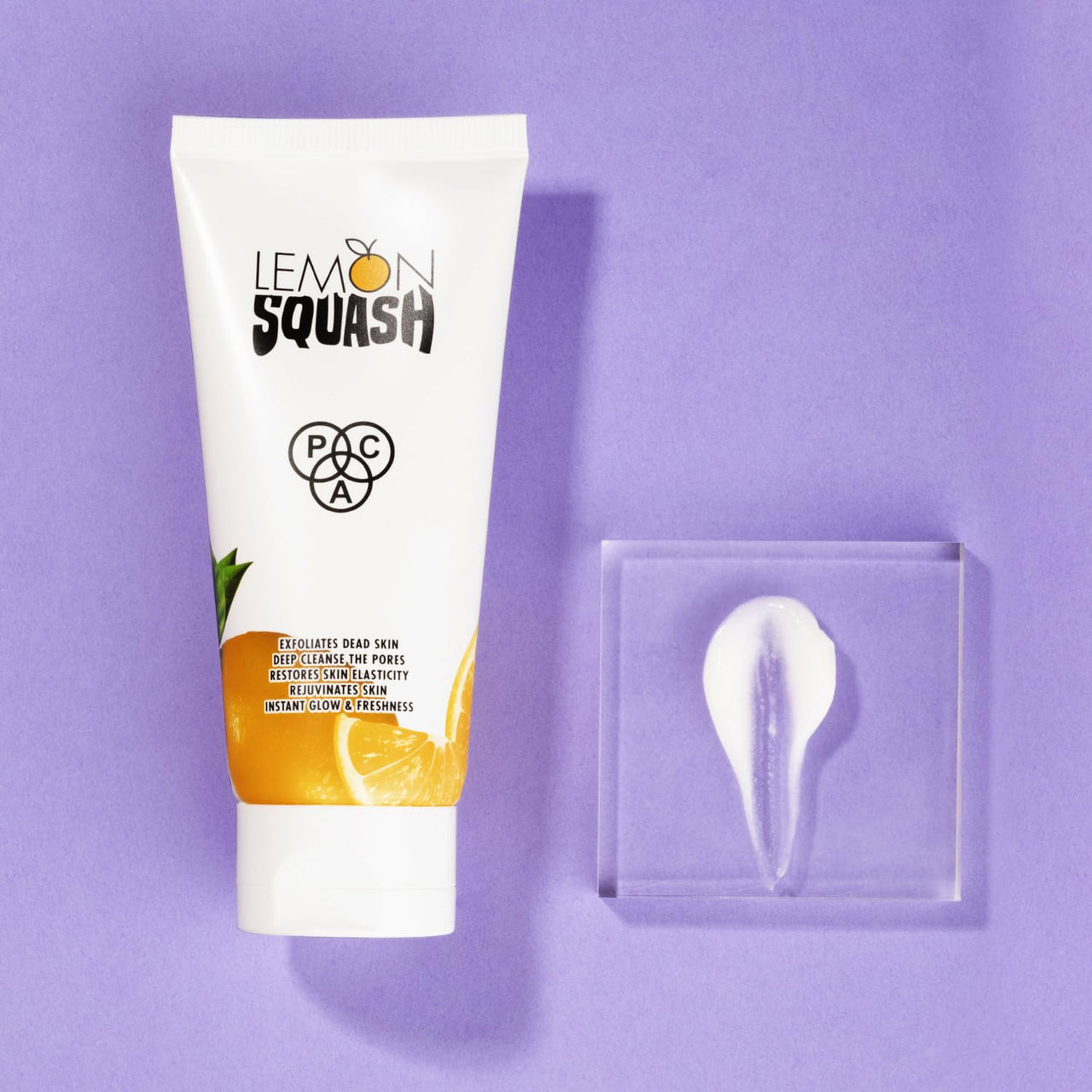 PAC Lemon Squash Exfoliator | Gentle Lightweight Exfoliater, Unclogs Pores | Restores Skin Elasticity | Rejuvenates, Soothes, Adds Instant Freshness