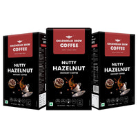 Colombian Brew Coffee Hazelnut Instant Coffee, No Sugar Vegan, 50gm Buy 2 Get 1 Free