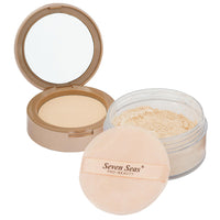 Seven Seas 2 In 1 Weightless Stay Matte Compact Powder | Pressed Powder + Loose Powder | SPF 15 | Non Oily Matte Look | Evens Out Complexion | Hides Imperfections | Blends Effortlessly (Peach)