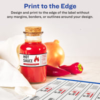 Avery Durable Waterproof Wraparound Rectangle Labels with Sure Feed Technology, 1.25