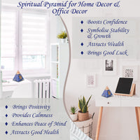 Orgone Pyramid | Lapis Lazuli Orgonite Pyramid for Wisdom, Harmony, Honesty & Self-Awareness | Healing Crystal Gemstone Pyramid | Orgone Pyramid Crystal - Handmade In India