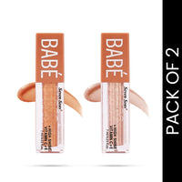 Seven Seas Babe Glittery Lip Gloss | Long Lasting | Water & Smudge Proof | Lightweight | Super Moisturising Formula | With High Shine Lip Color For Glossy Look (Bronze, Penny, 7ml)