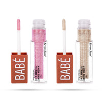 Seven Seas Babe Glittery Lip Gloss | Long Lasting | Water & Smudge Proof | Lightweight | Super Moisturising Formula | With High Shine Lip Color For Glossy Look (Pink, Silver, 7ml)