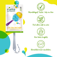 Fiama Bath Essential I-Got-Your-Back Body Loofah, Dermatologist Tested, Safe on Skin, Pack of 1, For Smooth, Exfoliated and Energized Skin