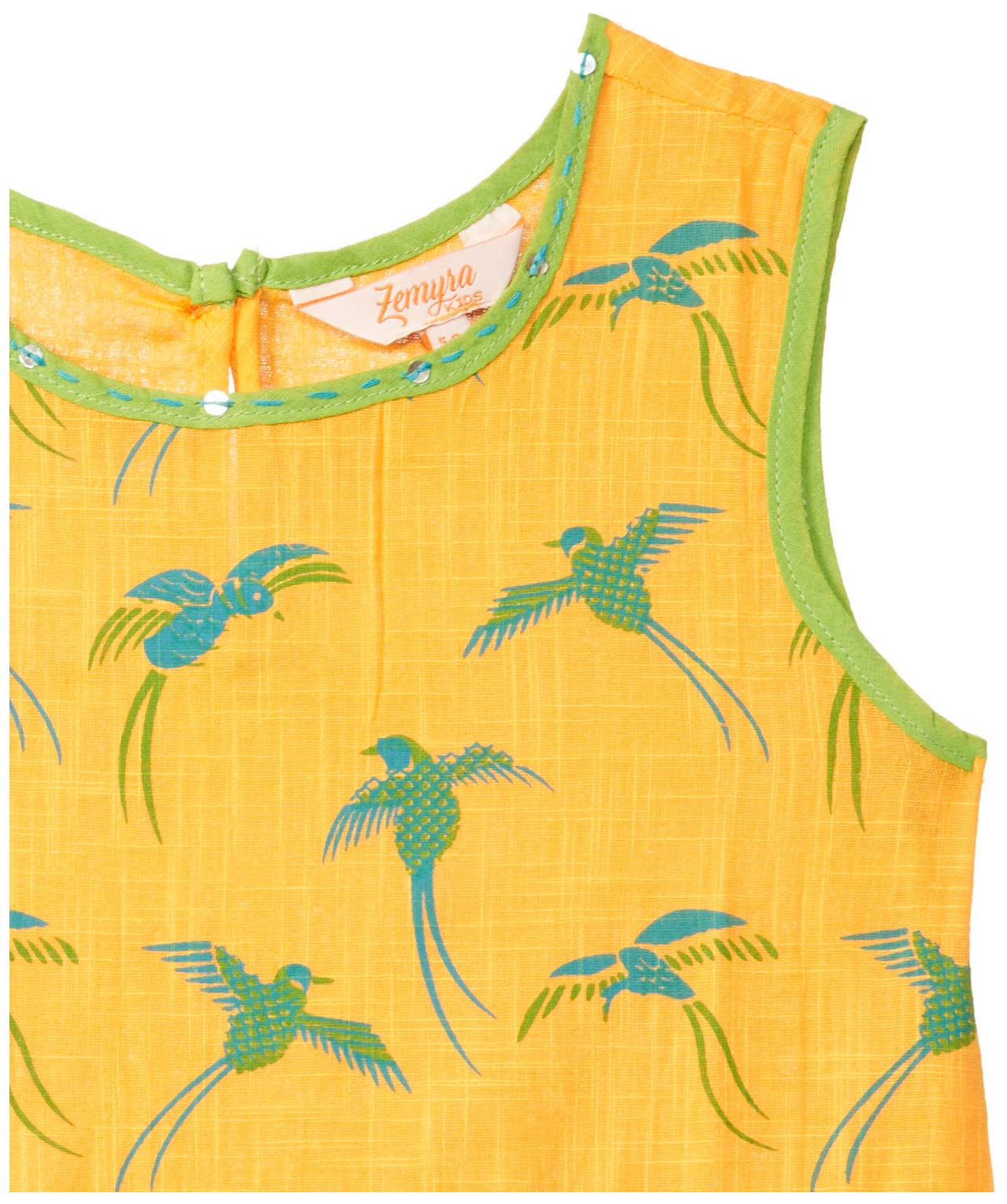 Zemyra Girl's  Cotton Regular Kurta