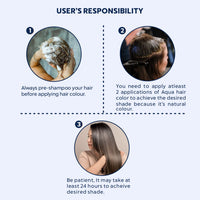 INDUS VALLEY Hypo Allergic Aqua Colour 100% Botanical Hair Colour, 30ml + 200g - Dark Brown (Pack of 1)