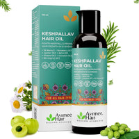 Avimee Herbal Hair Fall Kit | For Hair Growth and Nourishment | Keshpallav Hair Oil (100ml), Shakuntala Hair Cleanser (200ml) and Hairtone PV1 Scalp Spray (100ml) | Hair Care Combo