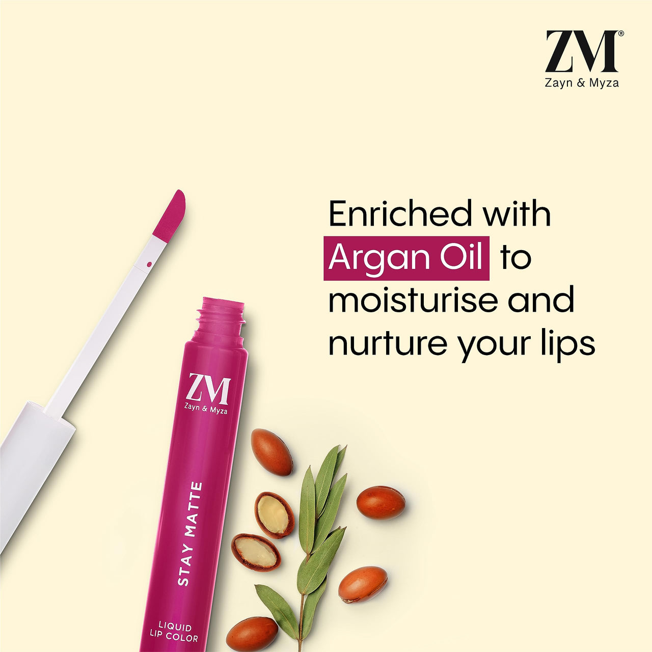 ZM Stay Matte Transfer-proof Lip Color | Matte Texture | Liquid Lipstick | Waterproof and Smudgeproof | Cruelty-free, 6 ML (Pink Pout)