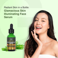 Glamacious Skin Illuminating Serum(30ml) Enriched with Squalane & Niacinamide | Helps Brighten & Glowing Skin | Reduce Dark Spots | Enhanced Antioxidants & Antimicrobial