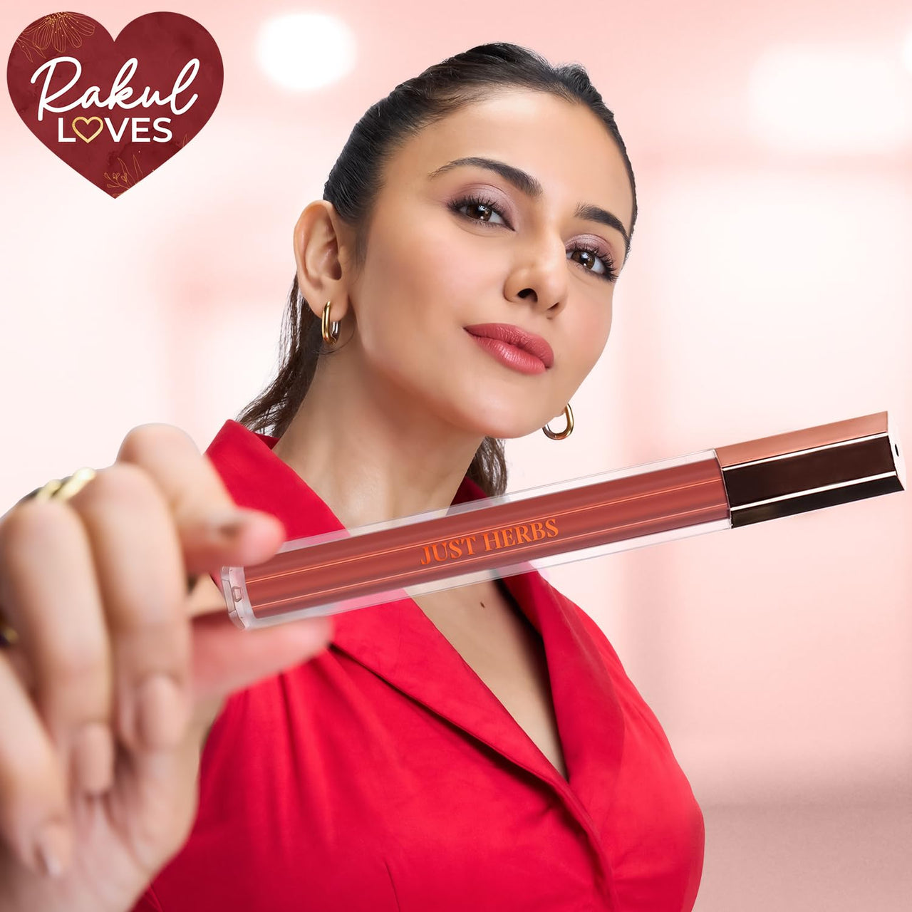 Just Herbs Lip Ink Lipstick Cica Infused Transfer Proof Long Lasting Plant Powered Lipstick for Women 2 ml (Cozzy Mocha)