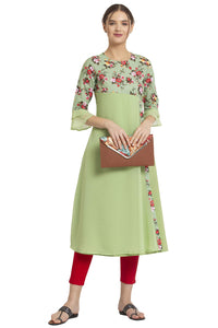 ALC Creation Women's  Crepe A-line Kurta