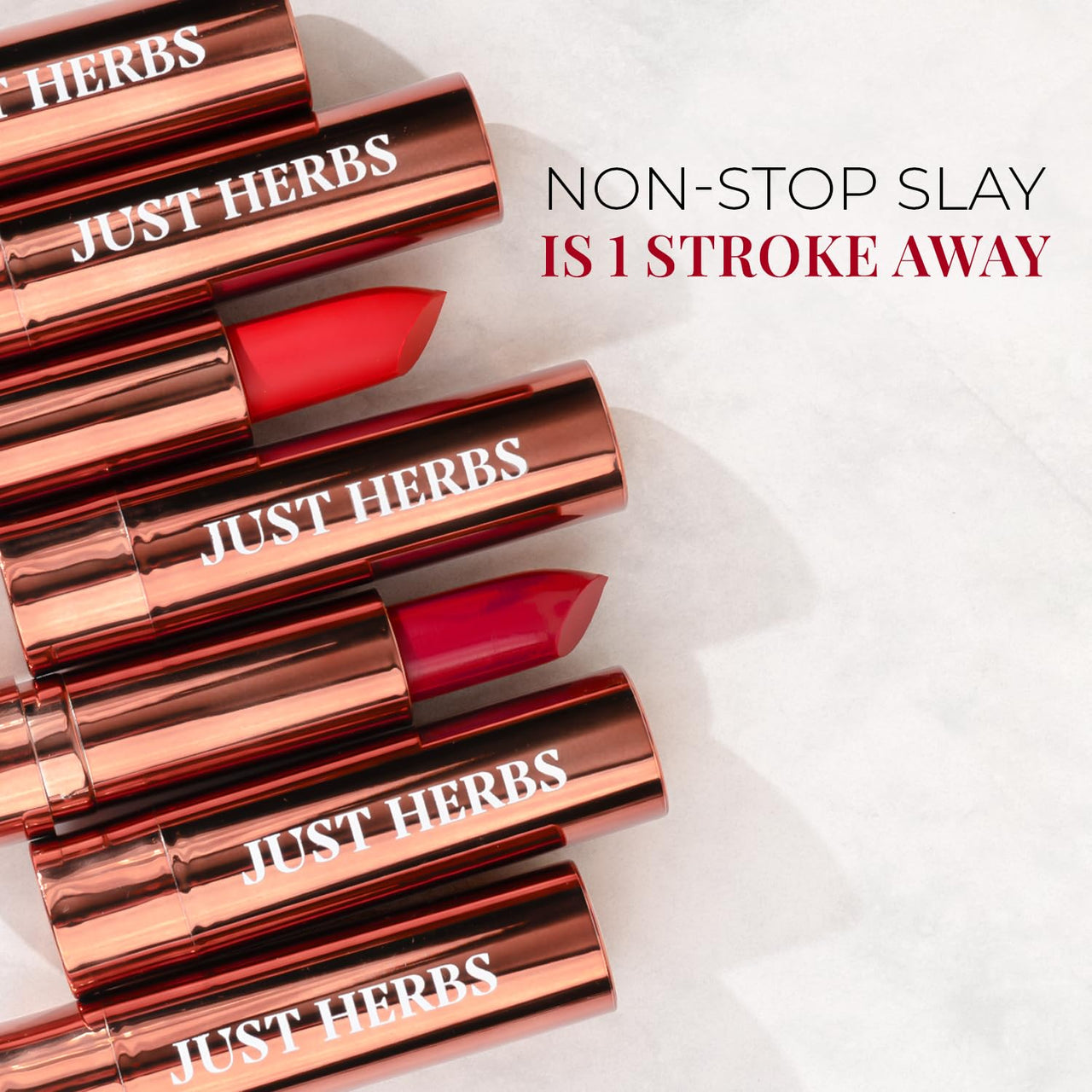 Just Herbs Ultra Matte Bullet Lipstick Nourishing Non Drying and Long Stay Lipsticks for Women 4 g (Dreamy Rose)