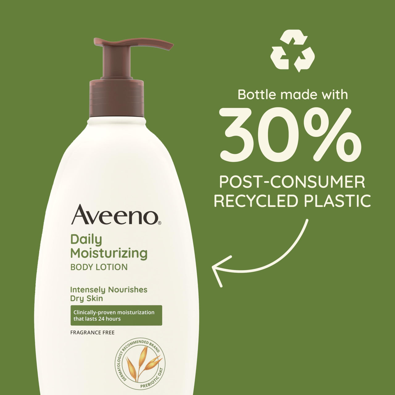 Aveeno Sheer Hydration Daily Moisturizing Lotion for Dry Skin with Soothing Oat, Lightweight, Fast-Absorbing & Fragrance-Free Intense Body Moisturizer, 18 fl. Oz, 530ml