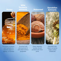 VLCC Wild Turmeric Face Wash - 500 ml | Antiseptic cleanser for clear, bright skin | Fights pollution | Cleanses pores | Helps prevent skin damage | Turmeric & honey for soft, glowing skin.