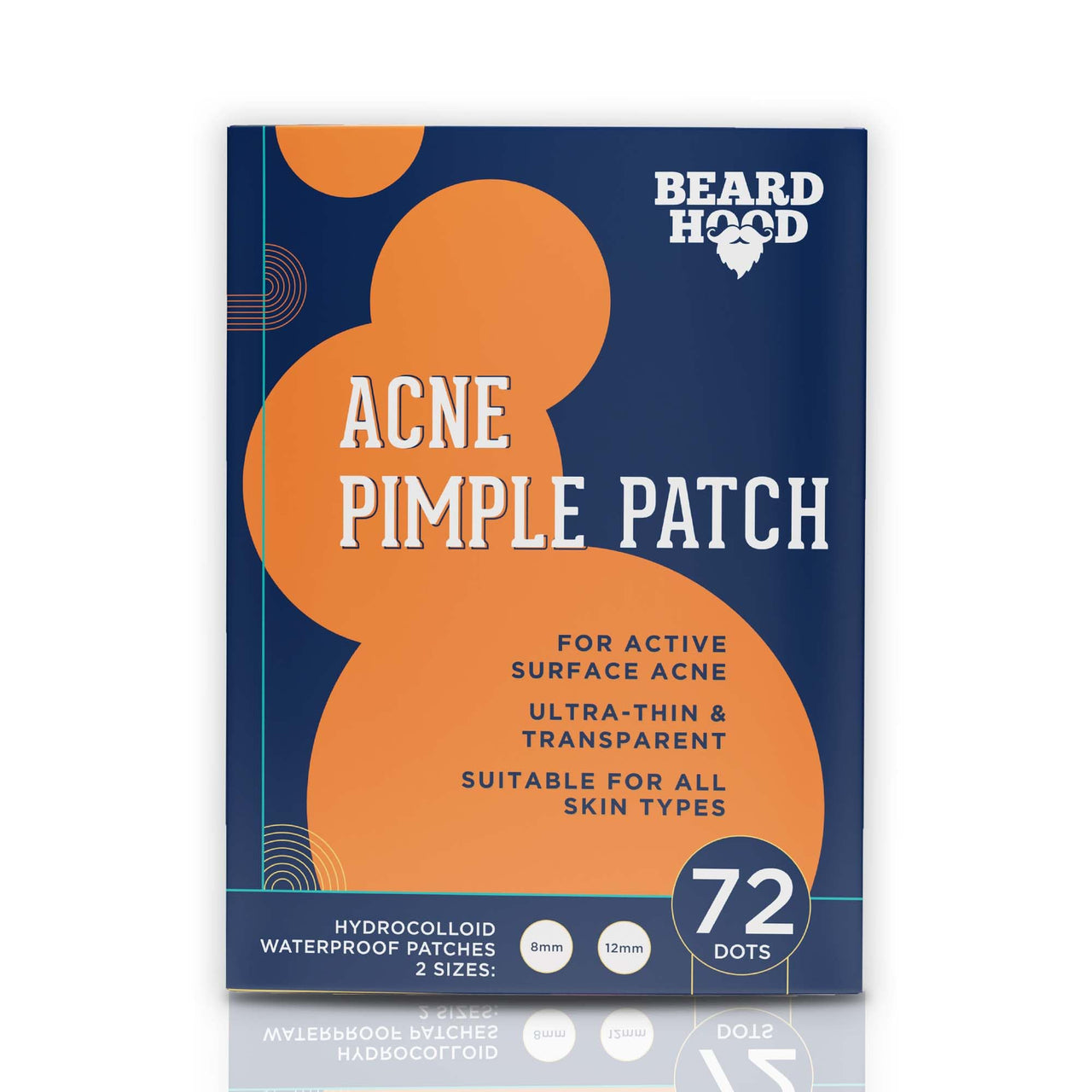 Beardhood Acne Pimple Patch | 72 Hydrocolloid Waterproof Patche and Sotrue Derma Roller For Hair Growth 1 mm with 540 Titanium Needles