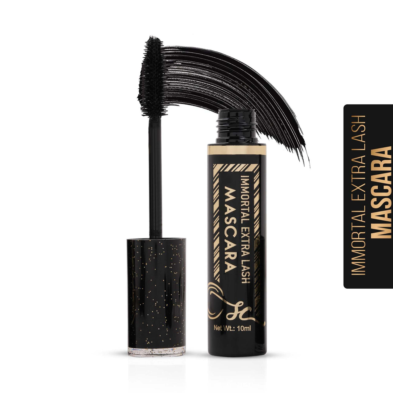 Shryoan Immortal Extra Lash Mascara | Long Lasting | Smudge Proof | Waterproof, For Volumizing Lashes (10ml)