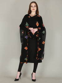 DIAMO Embroidered Chiffon Women's  Dupatta